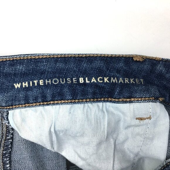 WHBM Women's Jeans The Skinny Embroidered Distressed size 2 length 30" - Picture 8 of 10